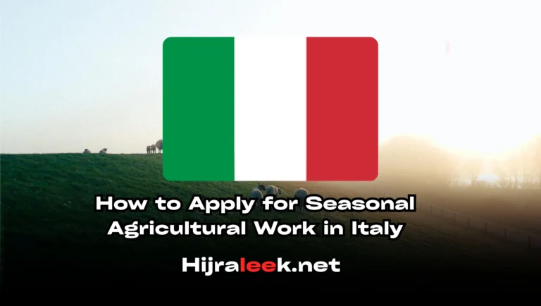 How to Apply for Seasonal Agricultural Work in Italy