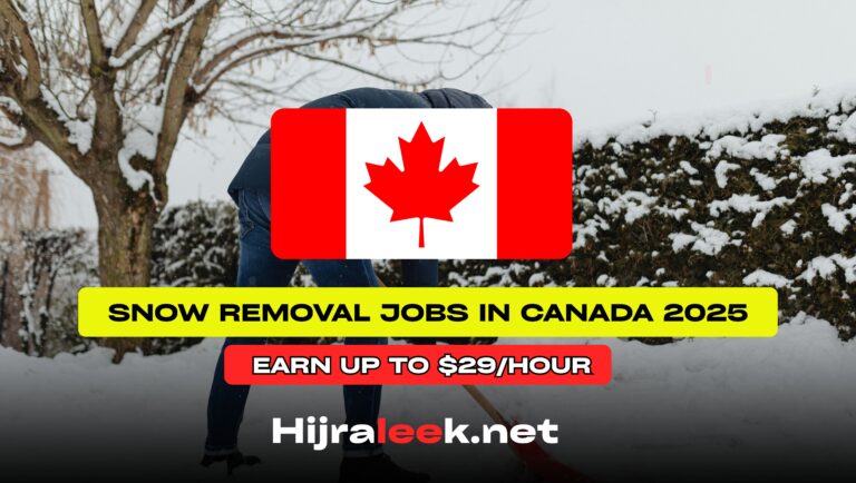 Snow Removal Jobs in Canada 2025: Earn Up to $29/hour – Apply Now!
